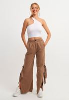 Bayan Beyaz Tek Omuz Crop Top