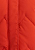 Bayan Kırmızı Oversize Kapitone Şişme Mont