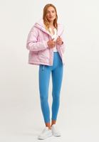 Bayan Pembe Oversize Kapitone Şişme Mont