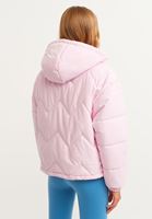 Bayan Pembe Oversize Kapitone Şişme Mont