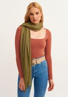 Bayan Yeşil Basic Şal