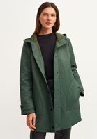 Bayan Yeşil Waterproof Midi Yağmurluk