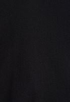 Bayan Siyah  V Yaka Oversize Triko