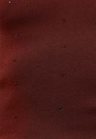 Bayan Kahverengi V Yaka Triko Atlet