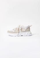 Bayan Beyaz Yüksek Tabanlı Sneaker