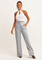 Polo Yaka Triko Süveter ve Pantolon Kombini