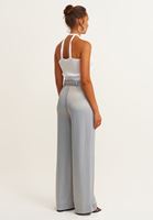 Polo Yaka Triko Süveter ve Pantolon Kombini