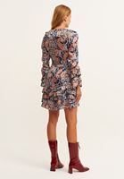 Women Mixed Boho style ruffled dress