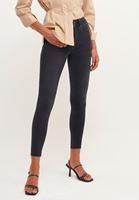 Bayan Siyah Yüksek Bel Push Up Skinny Denim Pantolon