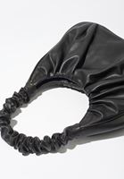 Bayan Siyah Casual Büzgülü Çanta