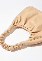 Bayan Bej Casual Büzgülü Çanta