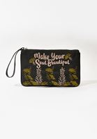 Bayan Siyah Nakışlı Portföy Çanta