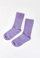 Bayan Mor Batik Desenli Çorap