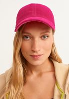 Bayan Pembe Süet Cap Şapka
