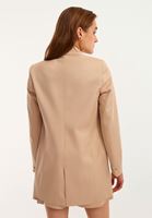 Bayan Bej Boyfriend Blazer Ceket ( TENCEL™ )
