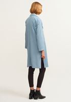 Bayan Mavi Yırtmaç Detaylı Ceket ( TENCEL™ )