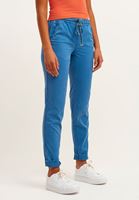 Bayan Mavi Beli Lastikli Carrot-Fit Pantolon ( TENCEL™ )