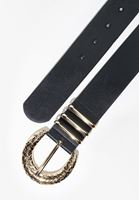 Bayan Siyah Büyük Tokalı Kemer