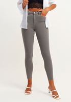 Bayan Koyu Gri Toparlayıcı Etkili Skinny Pantolon ( TENCEL™ )