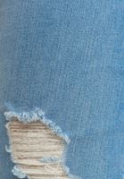 Bayan Mavi Pamuklu Straight-Fit Denim Pantolon