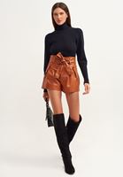 Bayan Gri Romantik Balon Kollu Kazak