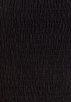 Bayan Siyah Gipe Detaylı Crop Atlet