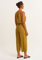 Bayan Yeşil Halter Yaka Tulum 