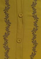 Bayan Yeşil Nakış Detaylı Maxi Etek