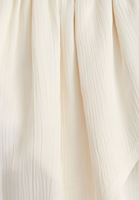 Bayan Krem Halter Yaka Crop Bluz