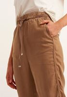 Bayan Kahverengi Bağcık Detaylı Jogger Pantolon ( TENCEL™ )