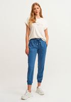 Bayan Mavi Yumuşak Dokulu Jogger Pantolon ( TENCEL™ )