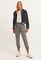 Bayan Gri Yumuşak Dokulu Jogger Pantolon ( TENCEL™ )