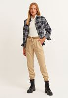 Bayan Bej Yumuşak Dokulu Jogger Pantolon ( TENCEL™ )