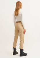 Bayan Bej Yumuşak Dokulu Jogger Pantolon ( TENCEL™ )