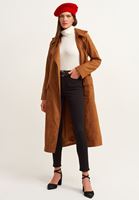 Bayan Krem Yün Karışımlı Boğazlı Triko