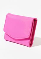 Bayan Pembe Kapaklı Mini Cüzdan