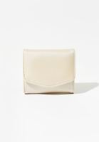 Bayan Bej Kapaklı Mini Cüzdan