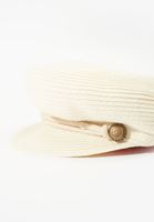 Bayan Krem Hasır Cap Şapka