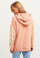 Bayan Pembe Pamuklu Oversize Sweatshirt