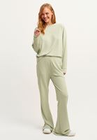 Bayan Yeşil High-Rise Flare Pantolon