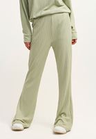 Bayan Yeşil High-Rise Flare Pantolon