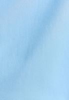 Bayan Mavi Balon Kollu Pileli Poplin Gömlek