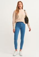 Bayan Mavi Casual Jegging Skinny Pantolon
