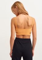 Bayan Turuncu Cut-Out Detaylı Seamless Büstiyer