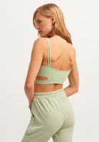 Bayan Yeşil Cut-Out Detaylı Seamless Büstiyer