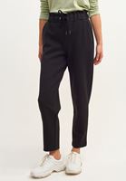 Bayan Siyah Carrot-Fit Sweat Pantolon