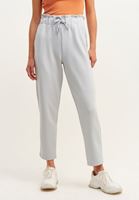 Bayan Gri Carrot-Fit Sweat Pantolon