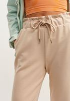 Bayan Krem Carrot-Fit Sweat Pantolon