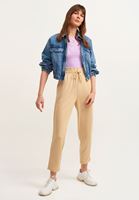 Bayan Bej Carrot-Fit Sweat Pantolon