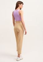 Bayan Bej Carrot-Fit Sweat Pantolon